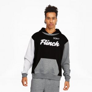 Sudadera con Capucha Puma Combine Basketball Negros | 71069RSUE