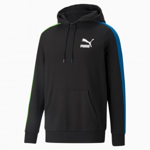Sudadera con Capucha Puma Iconic T7 Negros | 79062ZVCN