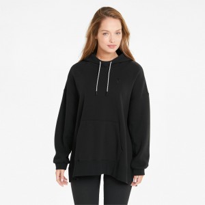 Sudadera con Capucha Puma Infuse Negros | 63124FCPJ