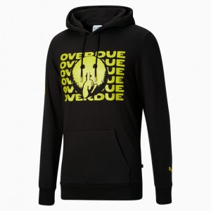 Sudadera con Capucha Puma Overdue Negros | 31056KBEL