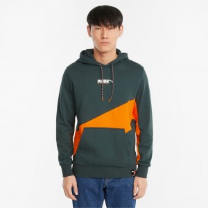 Sudadera con Capucha Puma PUMA International Verdes | 28169YQET