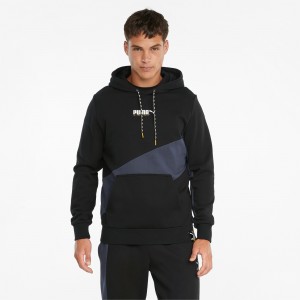 Sudadera con Capucha Puma PUMA International Negros | 82965NKYA