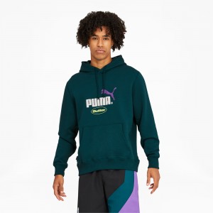 Sudadera con Capucha Puma PUMA x BUTTER GOODS Azules | 49581UZPI