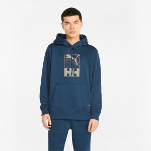 Sudadera con Capucha Puma PUMA x HELLY HANSEN Invierno Azules | 97541YHDQ