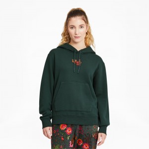 Sudadera con Capucha Puma PUMA x LIBERTY Verdes | 35986NPWY