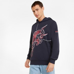 Sudadera con Capucha Puma Red Bull Carreras Dynamic Bull NIGHT SKY | 23479BVXD