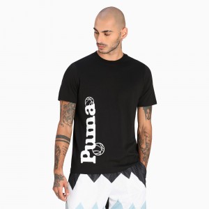 Tee Puma 4th Quarter Basketball Negros | 25736UMOI