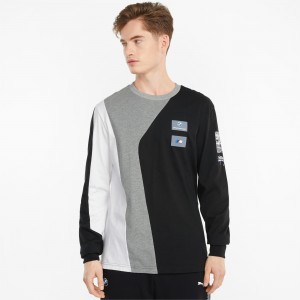 Tee Puma BMW M Motorsport Calle Long Sleeve Negros | 76984SXYK