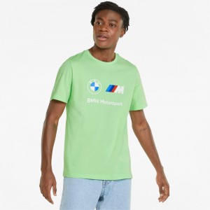 Tee Puma BMW M Motorsport Essentials Logo Verdes | 76251NSRC