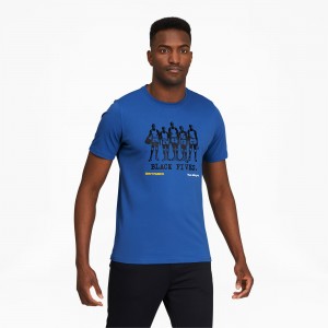 Tee Puma Black Fives Corta Sleeve Basketball Star Sapphire | 47936YMXF