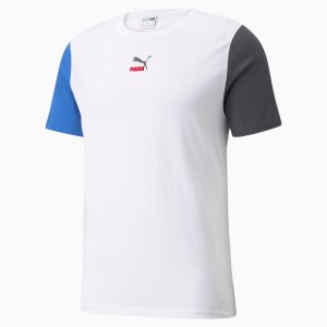 Tee Puma CLSX Blancos | 65849JQVH