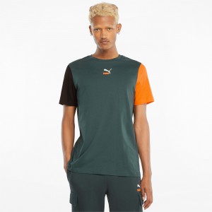 Tee Puma CLSX Verdes | 45392IVRB
