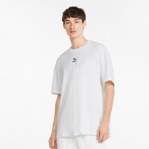 Tee Puma Classics Boxy Blancos | 28134YAQX