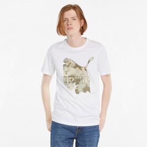 Tee Puma Classics Graphics Blancos | 06981ZOMA