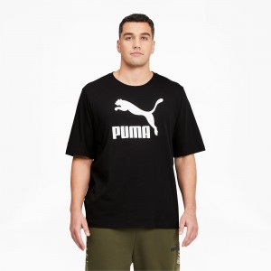 Tee Puma Classics Logo BT Negros Blancos | 72915QLZY