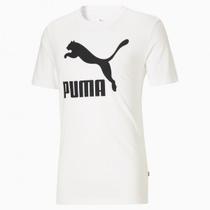 Tee Puma Classics Logo Blancos Negros | 23465LUKT