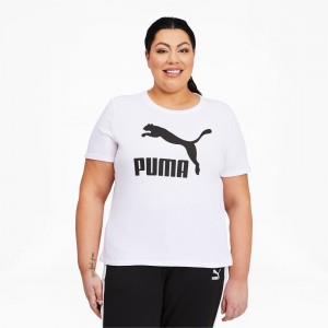 Tee Puma Classics Logo PL Blancos | 25678MRLW