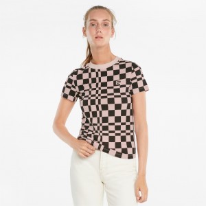 Tee Puma Downtown Printed Lotus | 81532UHZY