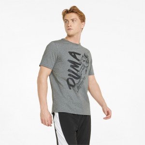 Tee Puma Dylan Corta Sleeve Basketball Negros | 83412DVRH