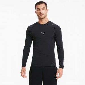 Tee Puma EXO-ADAPT Long Sleeve Negros | 39471GHSE