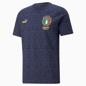 Tee Puma FIGC Estampados Winner Soccer Spellbound / Peacoat | 38156RHGT
