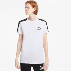 Tee Puma Iconic T7 Blancos | 70681JOKM
