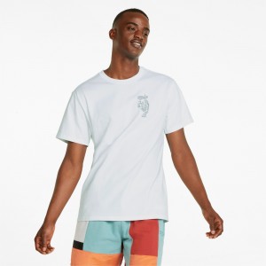 Tee Puma Inbounds Basketball Blancos | 52093GLVA