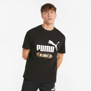 Tee Puma King Logo Negros | 15934FRNJ