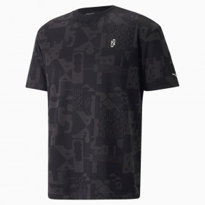 Tee Puma Neymar Jr Elevated Negros | 02164OGIB