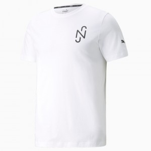 Tee Puma Neymar Jr Soccer Blancos | 64978BSZR