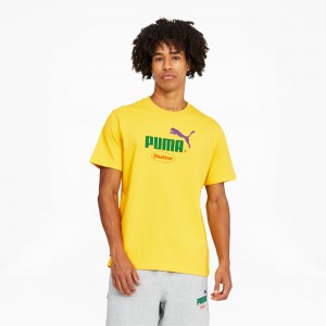 Tee Puma PUMA x BUTTER GOODS Estampados Maize | 67452MVZD