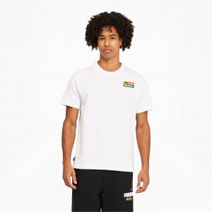 Tee Puma PUMA x BUTTER GOODS Estampados Tee Blancos | 43289XKGV