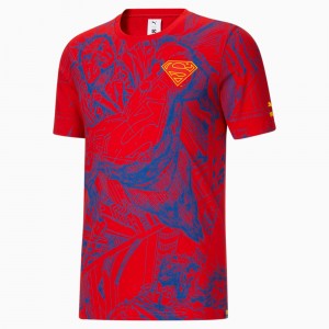 Tee Puma PUMA x DC Justice League Superman AOP Rojos | 21879XAZM