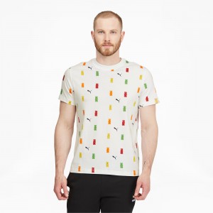 Tee Puma PUMA x HARIBO Printed Blancos | 40581TECQ