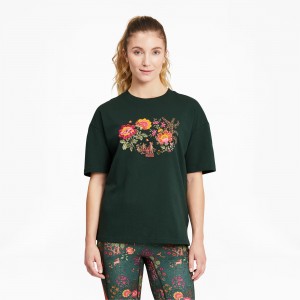 Tee Puma PUMA x LIBERTY Estampados Verdes | 04952GPKU