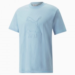 Tee Puma PUMA x MAISON KITSUNE Azules | 01849TDIH