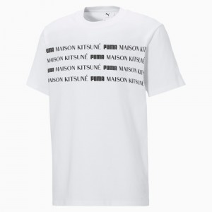 Tee Puma PUMA x MAISON KITSUNE Engineered Blancos | 90523VZJO