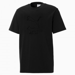 Tee Puma PUMA x MAISON KITSUNE Negros | 93682DIMC