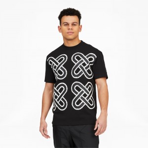 Tee Puma PUMA x PRONOUNCE Estampados Negros | 89361JWYR