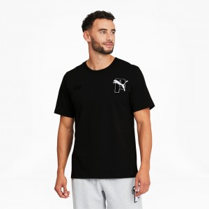 Tee Puma PUMA x PUMA Tee Negros | 64159XNWK
