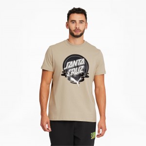Tee Puma PUMA x SANTA CRUZ Verdes | 57826CNKS