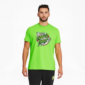 Tee Puma PUMA x SANTA CRUZ Verdes | 94152JXCO