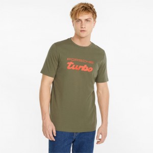 Tee Puma Porsche Legacy Logo Verdes Oscuro | 48510TYGE