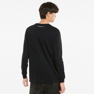 Tee Puma Porsche Legacy Statement Long Sleeve Negros | 45738AOYU