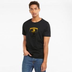 Tee Puma Scuderia Ferrari Race Big Shield Negros | 34692TQIC