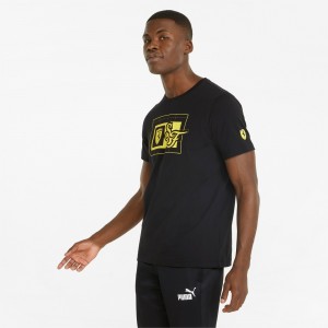 Tee Puma Scuderia Ferrari Race Estampados Negros | 29108XOZY