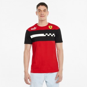 Tee Puma Scuderia Ferrari Race SDS Rosso Corsa | 02937DBGJ
