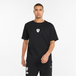 Tee Puma Scuderia Ferrari Race Statement Negros | 25084IOKZ