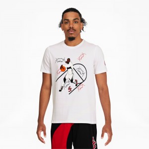 Tee Puma Shammgod Tee Blancos | 60584OPAB