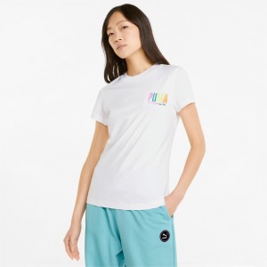 Tee Puma Sportswear by PUMA Estampados Blancos | 15063KXNF
